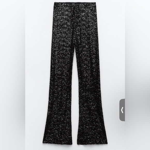 Flared Sequin Leggings - Picture 1 of 4